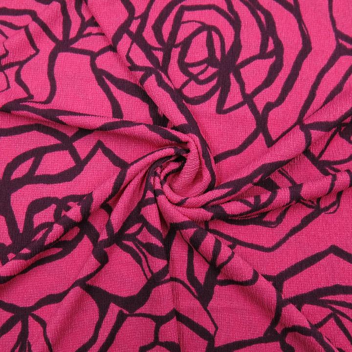 Produktbild Stoffrestposten Crash - Rosen auf Pink