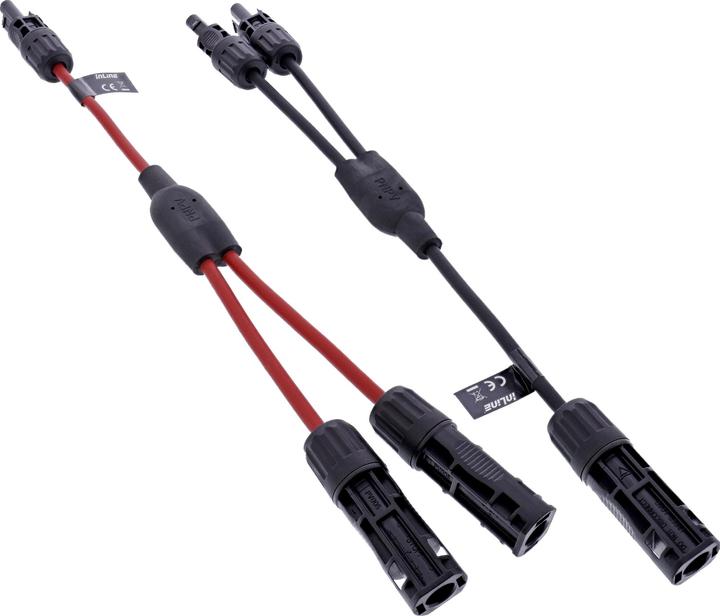 InLine Solarkabel 2-fach Verteiler-Set schwarz/rot 0 (Cavo solare)