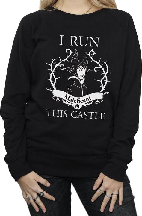 Image du produit Disney - Sweat MALEFICENT RUN THIS CASTLE - Femme (S)