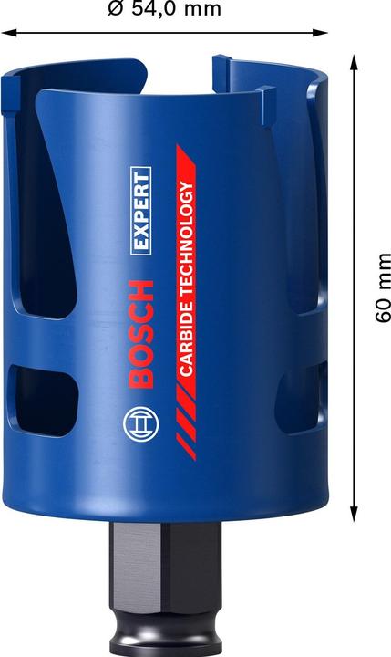 Produktbild Bosch Professional Zubehör EXPERT Construction Material Lochsäge, 54 x 60 mm (54 Millimeter)