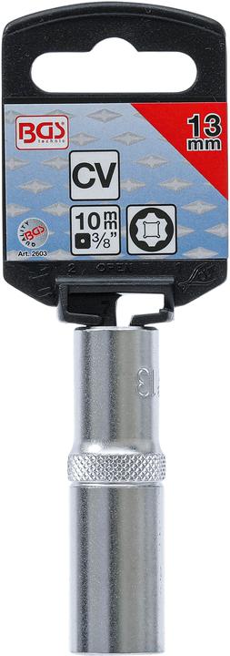 Actual product image BGS Socket, Super Lock, deep 10 mm (3/8") Drive 13 mm (13 mm)