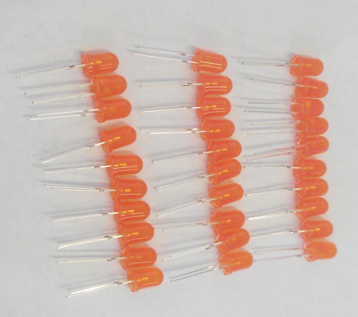 Actual product image OEM 30 Pcs. LED Orange 5mm