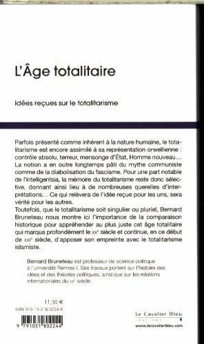 Immagine prodotto L'âge totalitaire (Francese, Bruneteau Bernard, 2017)