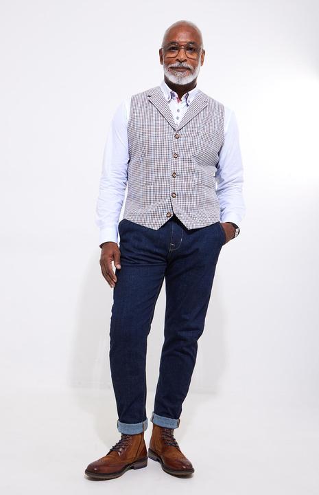 Produktbild Joe Browns Linen Blend Houndstooth Waistcoat (58)