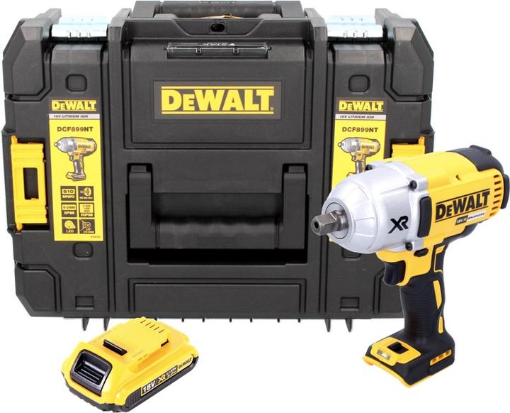 Produktbild DeWalt DCF 899 NT Akku Schlagschrauber 18V 1/2" 950Nm Brushless Kugelrastung + 1x Akku 2,0Ah + TSTAK (Akkubetrieb)