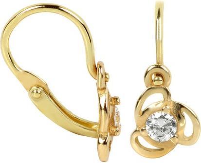 Image du produit Brilio Boucles d'oreilles en or pour enfants avec cristal transparent 236001 00950