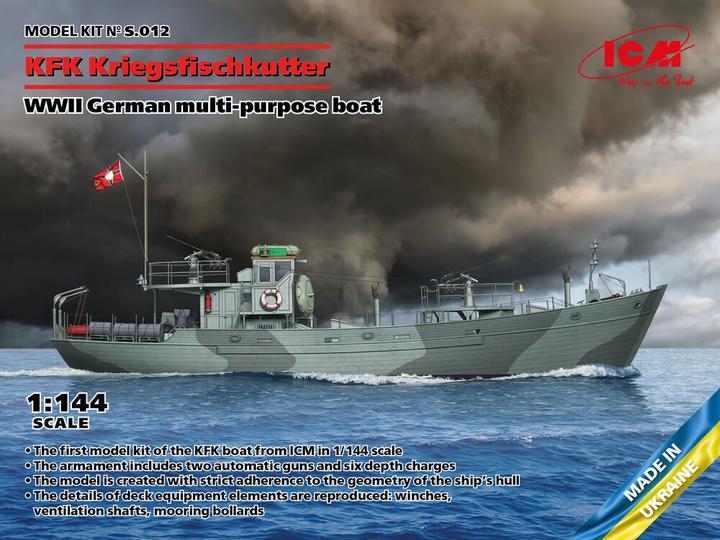 Immagine prodotto ICM KFK Kriegsfischkutter, barca multiuso tedesca della seconda guerra mondiale (100% nuovi stampi)