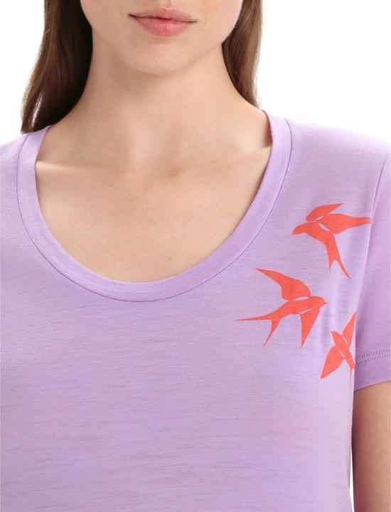 Actual product image Icebreaker Women's Tech Lite II S/S Scoop Swarming Shapes (S)