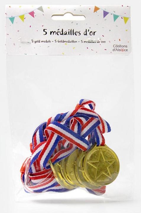 Actual product image Médailles d'Or (5pcs)