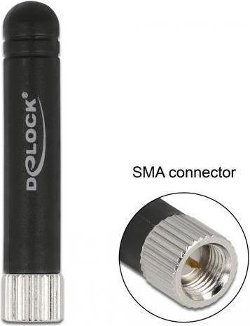 Actual product image Delock LPWAN 868 MHz antenna SMA connector 1.6 dBi omnidirectional rigid black