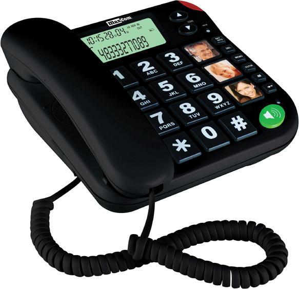 Maxcom KXT480CZ telephone Analog telephone Caller ID Black