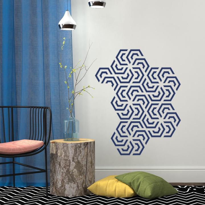 Immagine prodotto Walplus Modello di geometria poligonale (90 x 30 cm)