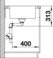 Actual product image Blanco Classimo XL 6 S-IF (48 cm, 50 cm)