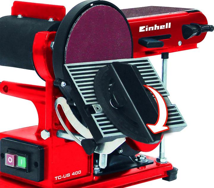 Produktbild Einhell Stand-Band-Tellerschleifer TC-US400 (Bandschleifer, Doppelschleifer, 375 W)