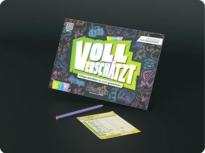 Actual product image Denkriesen VOLL VERSCHÄTZT A4 pad - A close call is a win. - Junior Edition (German)