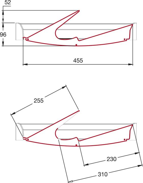 Image du produit Servetto Module de rangement pour chaussures Papillon fumé-anthracite