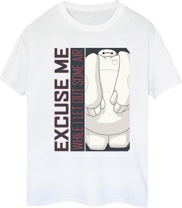 Actual product image Disney Womens/Ladies Big Hero 6 Baymax Excuse Me Some Air Cotton Boyfriend T-Shirt (L)
