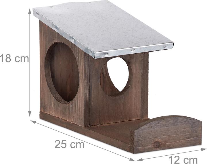 Produktbild Relaxdays Eichhörnchen Futterhaus