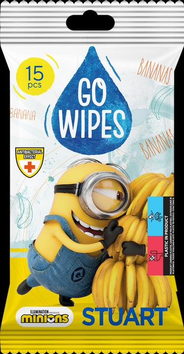 Gowipes Salviette Umidificate Antibatteriche Minions 15pz (36 Pezzo/i)