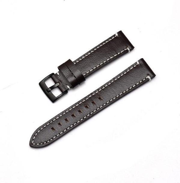 Immagine prodotto MU Classic Cinturino di ricambio in vera pelle della serie AH (22 mm, Vera pelle, Larghezza dello spigot 22 mm, Ingranaggio S3 Classic, Galaxy Watch3 (45mm), Gear S3 Frontier)