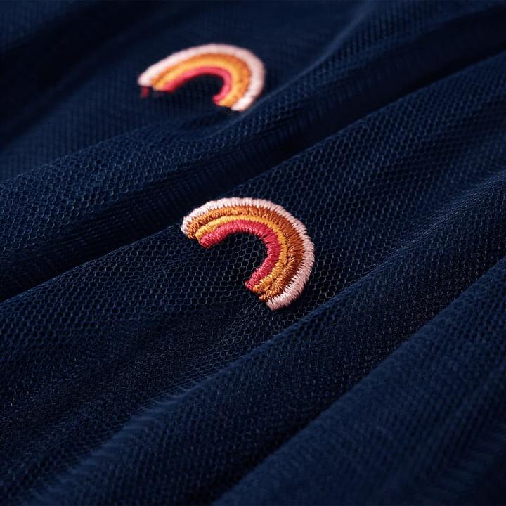 Immagine prodotto VidaXL Gonna per bambini con tulle blu navy 140,Materiale esterno: 100 (140)