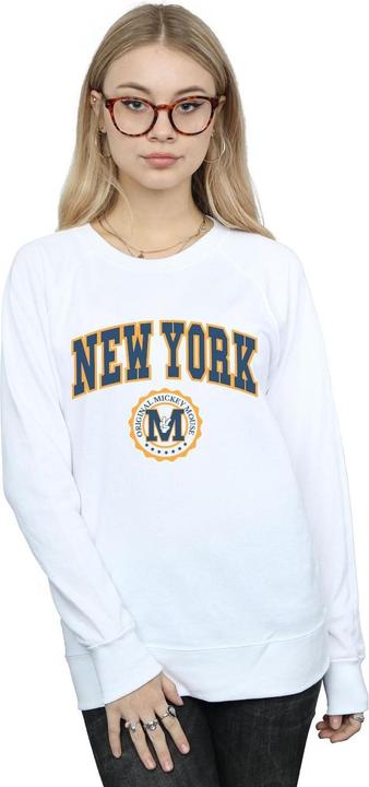 Actual product image Disney Womens/Ladies Mickey Mouse New York Seal Sweatshirt (XL)