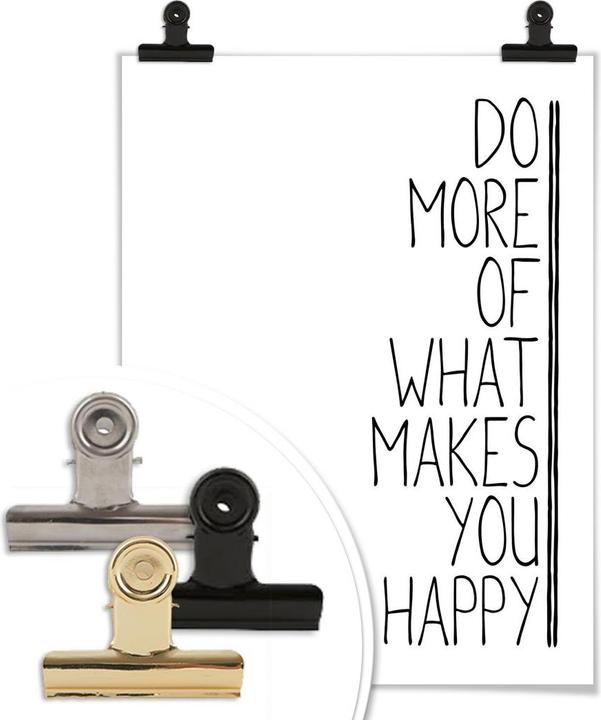 Produktbild Trenddeko Do more of what makes you happy (60 x 80 cm)