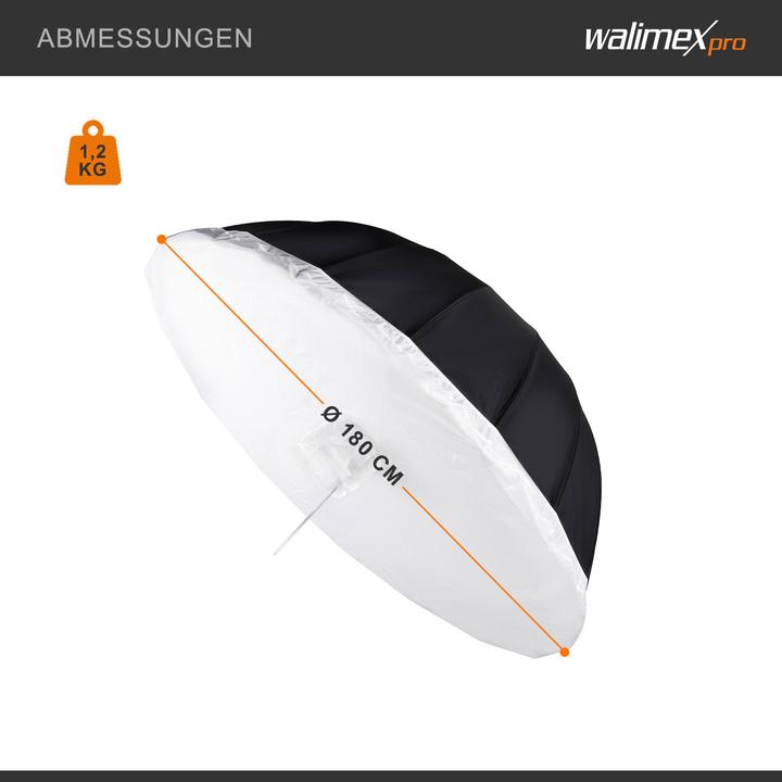 Produktbild Walimex Reflexschirm (Schirmreflektor, 180 cm)