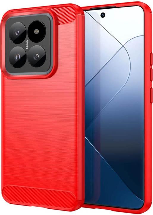Produktbild Cover-Discount Xiaomi 14 Pro - Metall Carbon Look Hülle blau (Xiaomi 14 Pro)