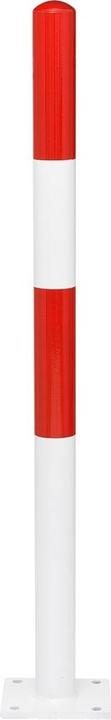 Moravia Paletto barriera MORION Ø 76 mm rivestito in plastica rosso-bianco, 0 occhielli