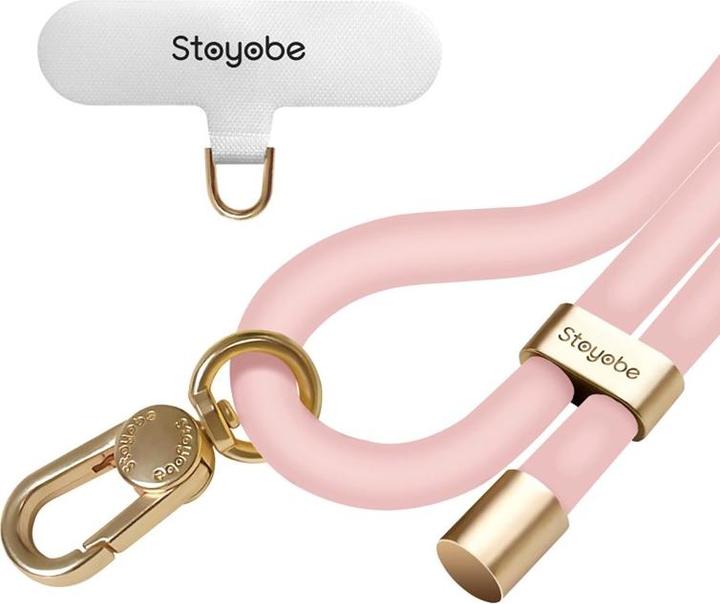 Image du produit Stoyobe Lanière en silicone pour téléphone - Rose