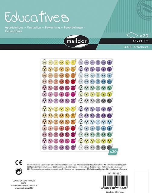 Actual product image Maildor Learning stickers