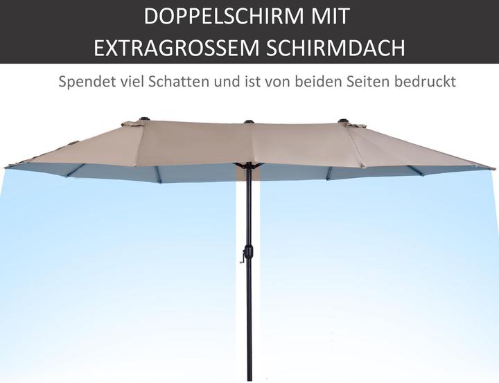 Immagine prodotto Outsunny Ombrellone con manovella (2.70 m)