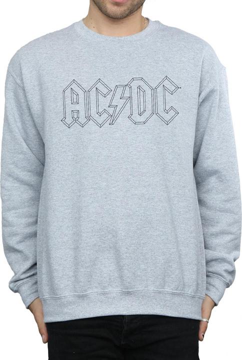 Produktbild AC/DC Schwarz Outline Logo Baumwolle Sweatshirt (XXL)