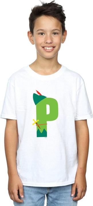 Actual product image Disney Boys Alphabet P Is For Peter Pan T-Shirt (140, 146)