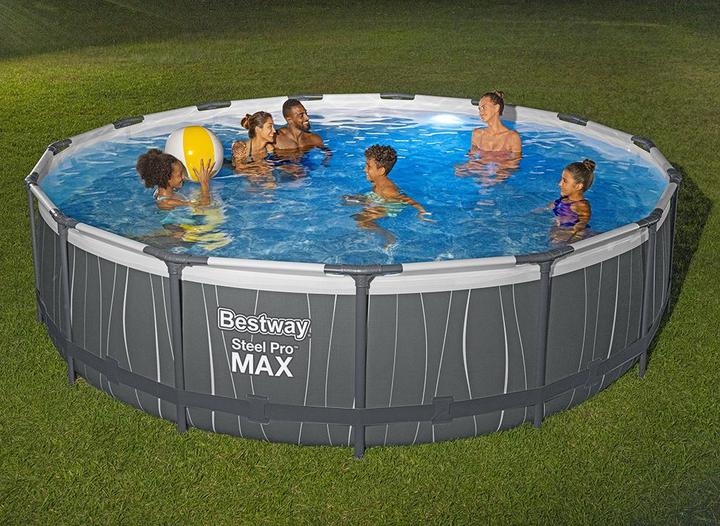 Produktbild Bestway Stee Por Max Pool Set 457x107cm (Ø 457 x 107cm)