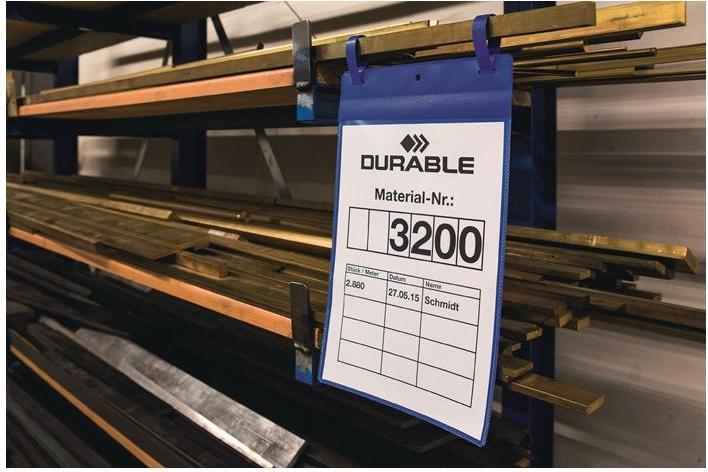 Produktbild Durable Kennzeichnungstaschen mit Lasche (A5, Quer)