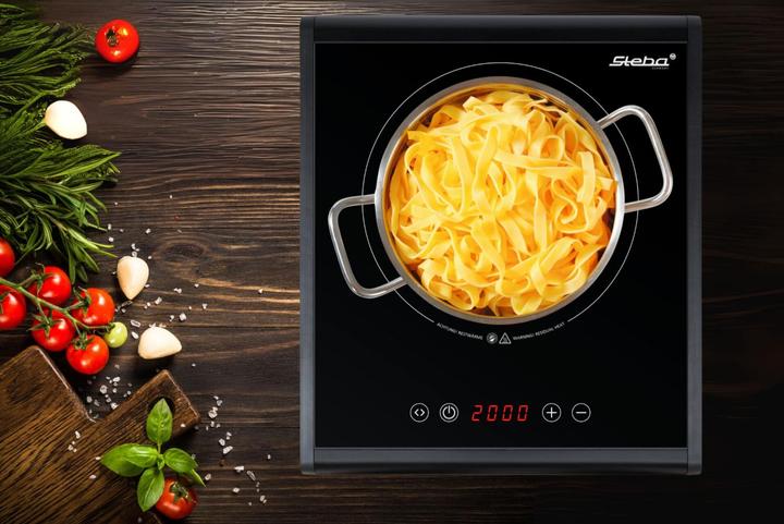 Produktbild Steba HK 25 Einzelkochplatte Ceran 2000W 18,5cm Touch Control ab 01/25