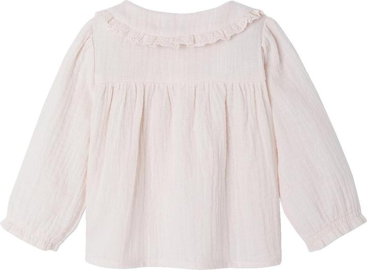 Actual product image Vertbaudet Baby Bluse mit Bubikragen, Baumwollmusselin (92)