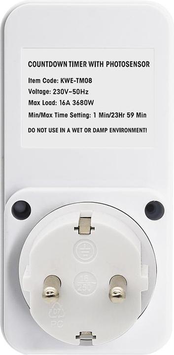 Produktbild Offgridtec Zeitschaltuhr mit Dämmerungschalter für Schuko Steckdose 230V 50Hz max. 16A