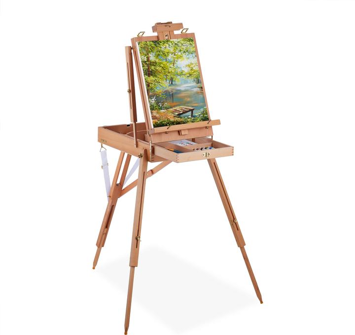 Actual product image Relaxdays Suitcase easel