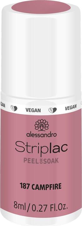 Image du produit Alessandro Striplac Peel or Soak off Campfire (187 Campfire, Vernis à ongles effet gel)