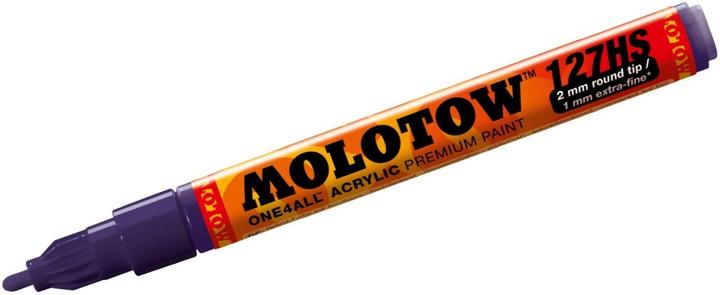 Actual product image Molotow Permanent marker One4All 127 HS refillable 2mm violet dark (Violet dark, 2 mm, 1 x)