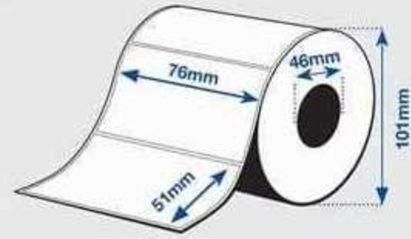 Produktbild Epson C33S045532 Format-Etiketten matt die-cut 76mm x 51mm 650 VE=1 TM-C 3400 3500