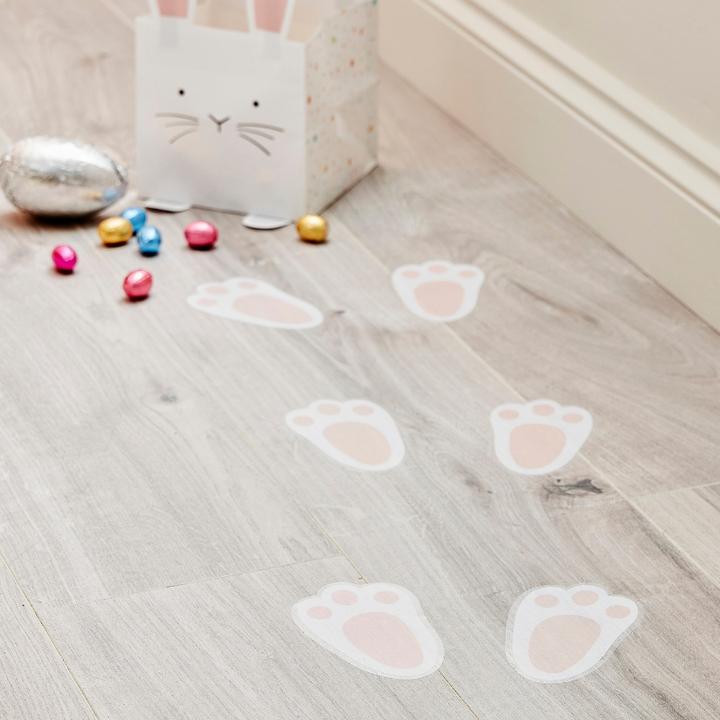 Image du produit Ginger Ray Autocollants - Patte de lapin (10pcs) (10 x, 12 x 8 cm)
