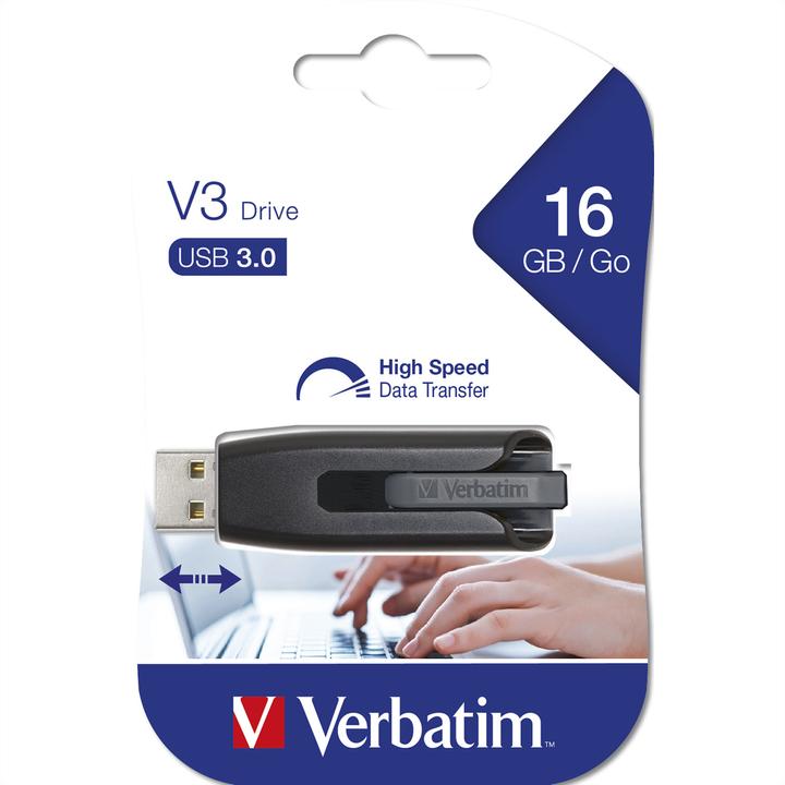 Productafbeelding Verbatim USB-stick V3 16GB (16 GB, USB-A, USB 3.0)