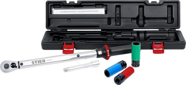 Actual product image Stier Wheel mounting set 1/2 inch 40 - 200 Nm, 5-piece (1/2", 40 Nm, 200 Nm)