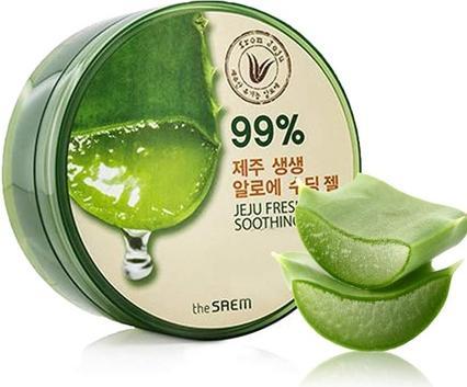 Produktbild The Saem face cream Jeju Fresh Aloe Soothing Gel moisturizing aloe vera gel 300ml (300 ml, Gesichtsgel)