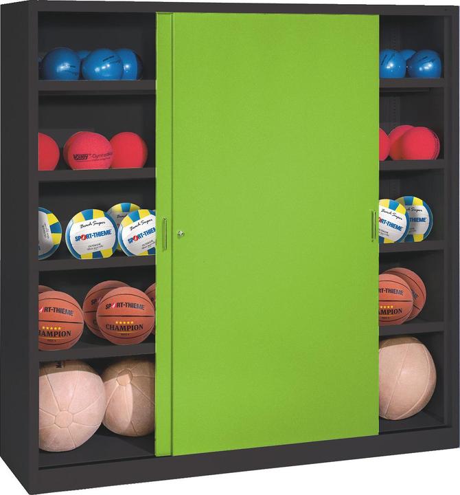 Produktbild C+P Ballschrank (HxBxT: 195x160x50 cm, mit Vollblech-Schiebetüren, Typ 4)