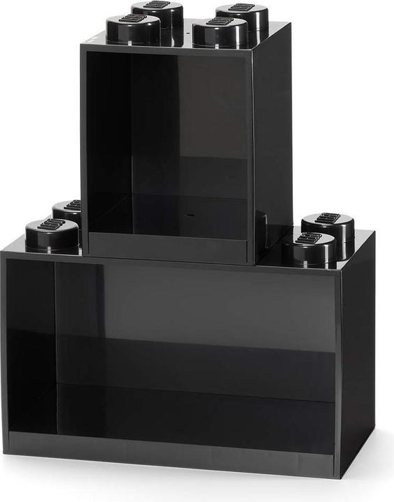 Produktbild LEGO Brick 4 & 8 zestaw półek 2 szt. czarne